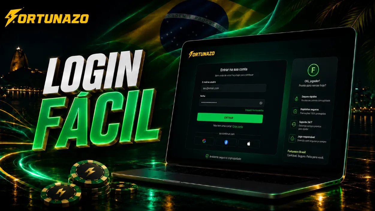 Login rápido e conta prática no Fortunazo Brasil